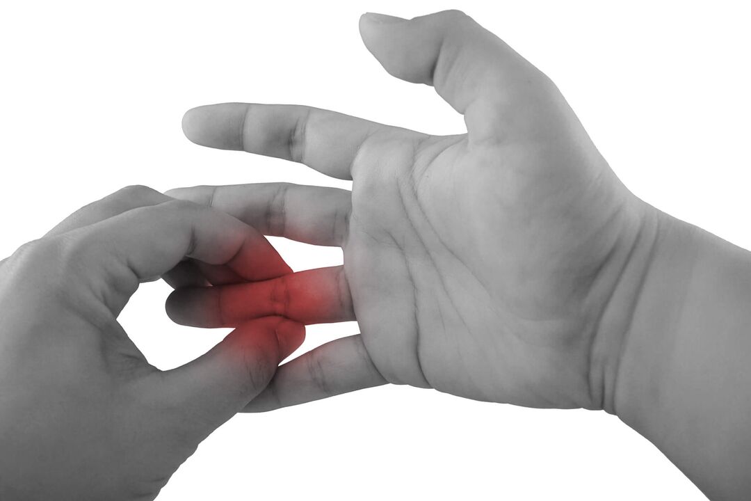 inflamación en las articulaciones de los dedos como causa de dolor