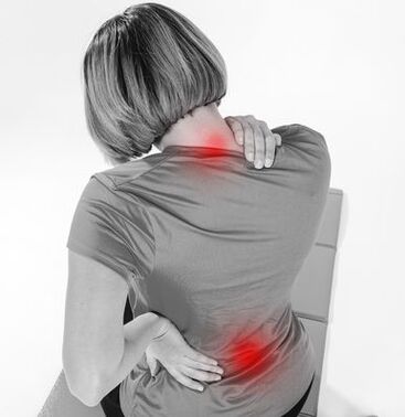 El dolor en el cuello y en la parte baja de la espalda